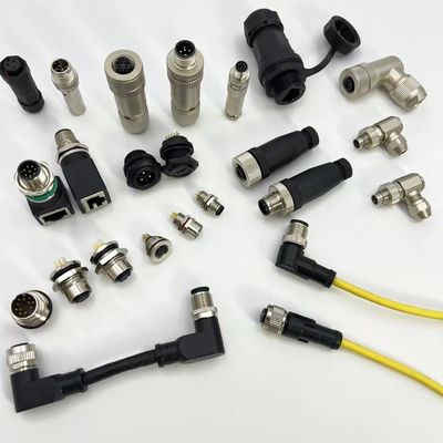 Schraubverschlossene industrielle Kreislaufanschlüsse 17 Pin M5/M8/M9/12/M16/M23