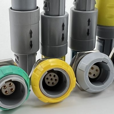 IP65 Kreislaufgeräte medizinische elektrische Anschlüsse Temperaturbeständigkeit