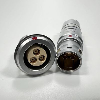 3 Koaxial Push Pull Circular Connectors Stecker PPS PEEK Isolator