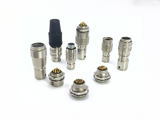 Guter Preis Hirose-kompatible HR25 HR10 HR7 Push-Pull-Rundverbindungen Messing-Chrom-Schale Online