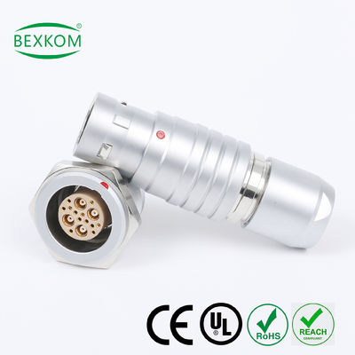 Guter Preis Metallhülle Messing Chromverschirmung EMC-Schutz Wasserdicht High-End-Nutzung Push Pull verriegelt kompatibel mit LEMO ODU Fischer Kreisverbindungen Online